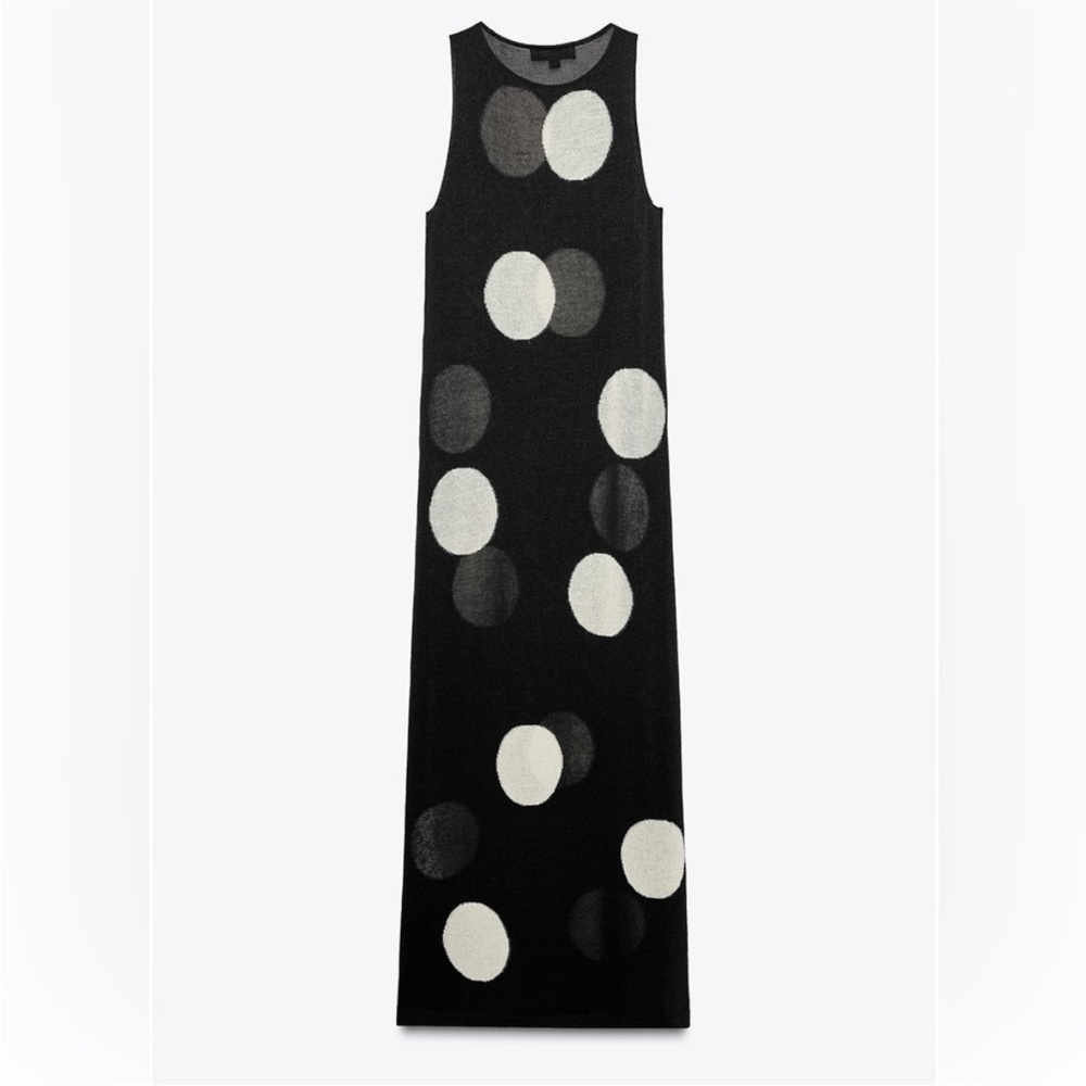 Zara Black and White Maxi Dress